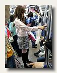 Train aisles are like fashion catwalks in Tokyo. IMG_5699